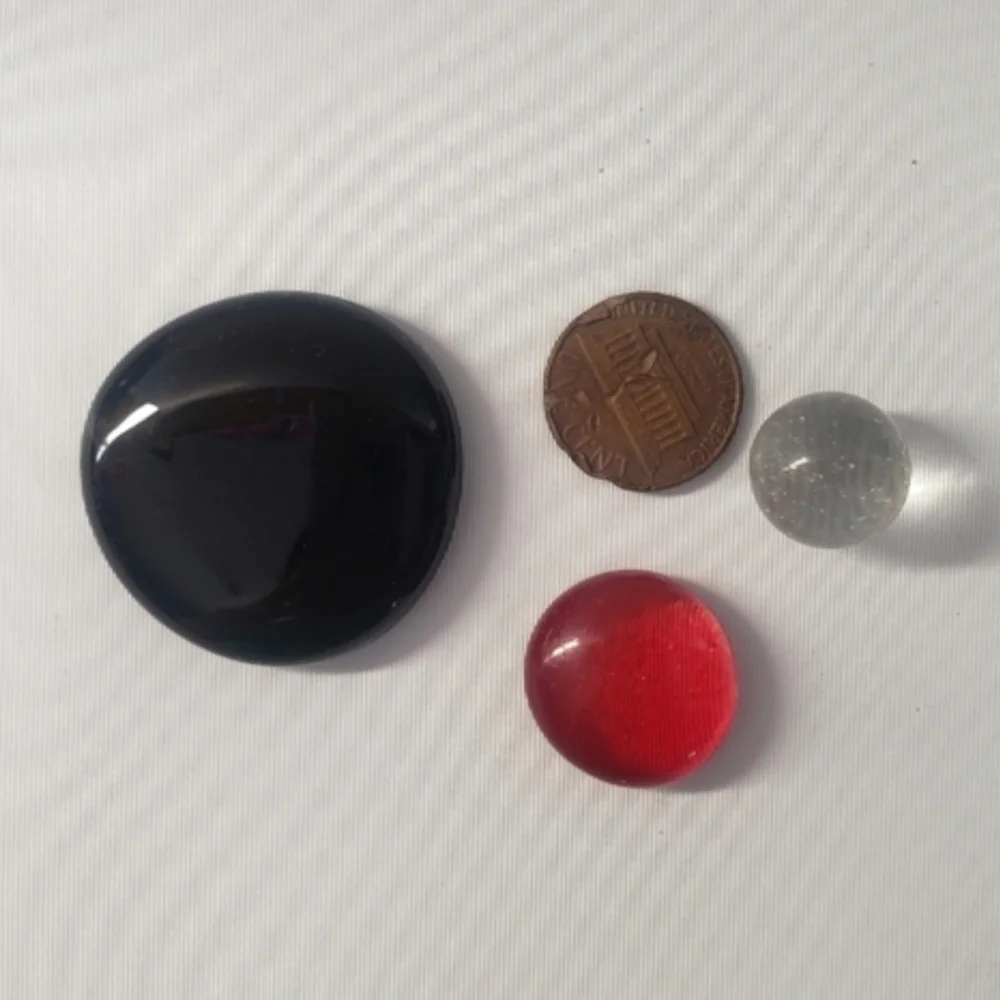 Black and Red Decorative Stones